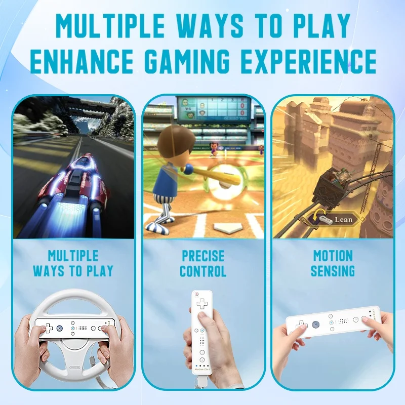 2 in 1 für Nintendo Wii Controller Set optionale Bewegung – Bild 4
