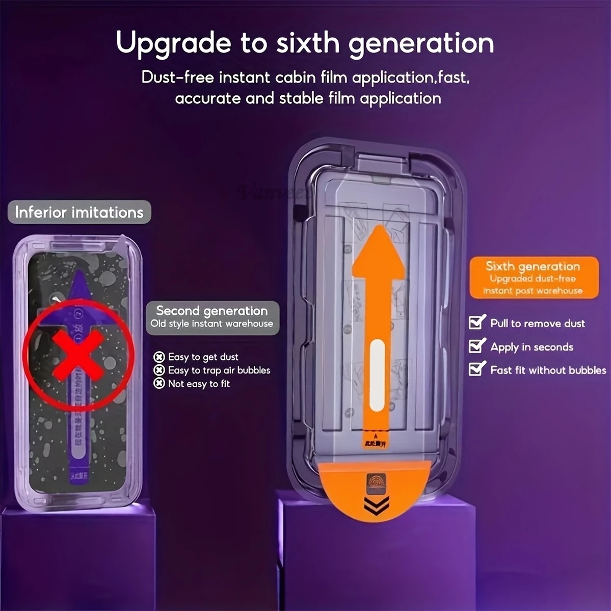 3er-Set Oleophobe HD- und Blickschutzfolie für iPhone 17 Pro – Bild 4