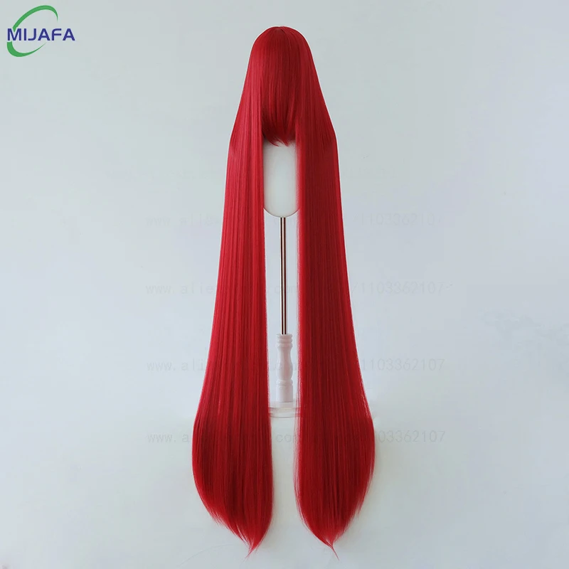 700 g hochwertige 59" 150 cm lange gerade Cosplay-Perücke mit – Bild 2