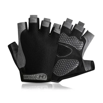 Atmungsaktive Halbfinger-Gymnastik-Hanteln-Handschuhe für Männer und Frauen, Bodybuilding, Crossfit, Übung