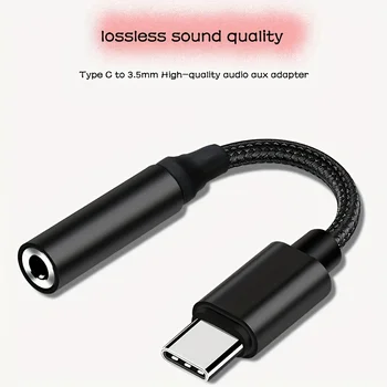 Typ C auf 3,5 mm Kopfhörer-Adapter USB-C 3,5-Klinken-Audiokabel für Huawei P30 Xiaomi Samsung Oneplus