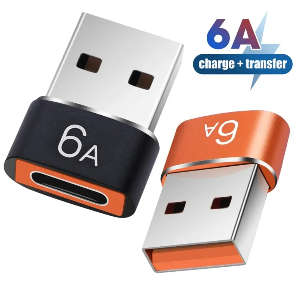 NNBILI 6A USB-zu-Typ-C-OTG-Adapter, 120 W, USB-C-Stecker auf – Bild 3