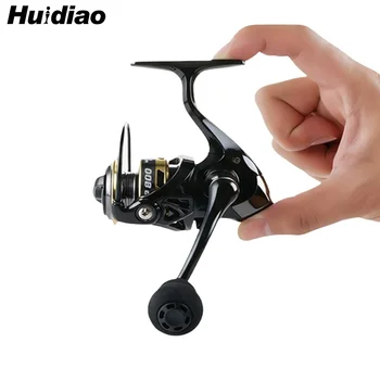 Huidiao 135 g/4,76 Unzen Ultraleichte Spinnrolle 500/800 Kleine Größe 5,2:1 Übersetzungsverhältnis Kompakte