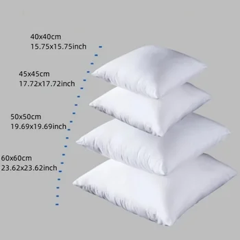 Standard weißes Bounce-Rückenkissen, Kissenkern, Sofa, Autositz, Inneneinrichtung, Kissen, 30 x 30/40 x 40/45
