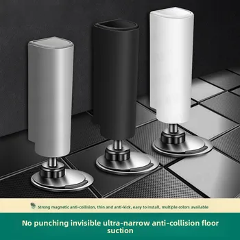 Dämpfung Starke Magnetische TürPerforierte Boden Saug Anti-kollision Tür Stop Toilette Boden Saug Tür Saug