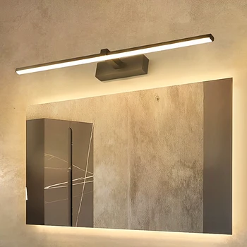 Moderne LED-Wandleuchte für Badezimmer, Dreifarbige Beleuchtung, Aluminium-LED-Badezimmer-Spiegelleuchte