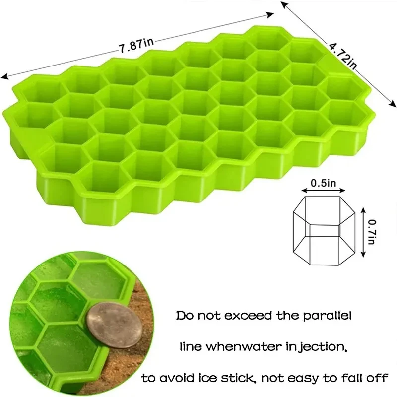 1 Stück Honeycomb 37 Lattice Cube Tray Maker ohne Deckel DIY – Bild 6
