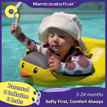 Mambobaby Float VIP 3  Nicht aufblasbarer Babyschwimmer mit Baldachin Taille Schwimmen