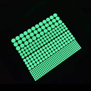 Leuchtende Punkte, leuchtende Wandaufkleber, fluoreszierend, für Zuhause, Kinderzimmer, DIY, selbstklebende