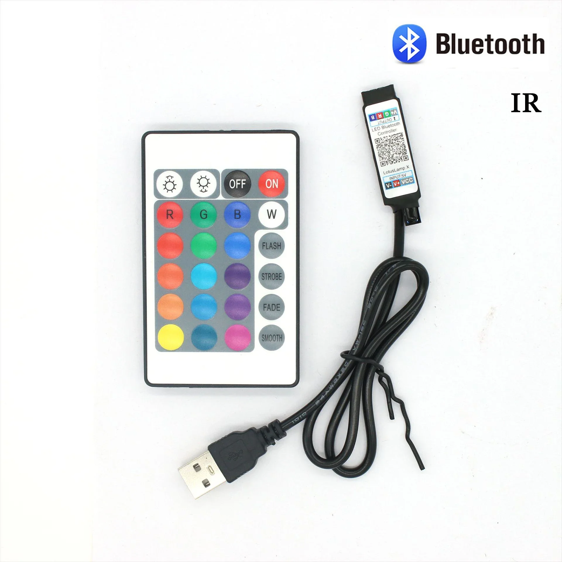 5V LED Streifen USB Bluetooth 3 24 44 Tasten RGB Controller