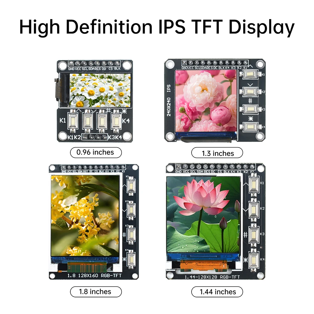 0,96/1,3/1,44/1,8 Zoll TFT IPS Farbbildschirm – Bild 3
