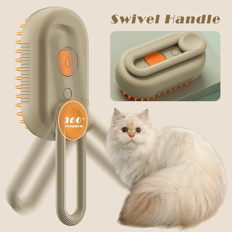 Katzenbürste Haarentferner Katzen-Dampfbürste Elektrische – Bild 2