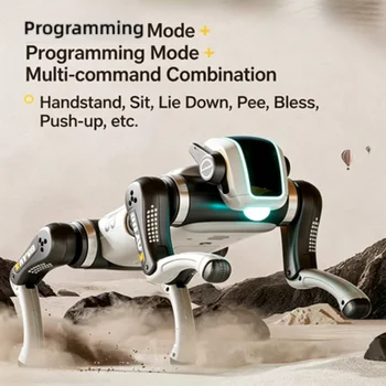 KI-Bionischer RC-Roboterhund mit Sprach- und Berührungssteuerung, programmierbar, für Stunts und Tanz