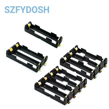 18650 SMD Batteriehalter mit Bronze-Kontakten für 1 bis 4 Akkus, Set