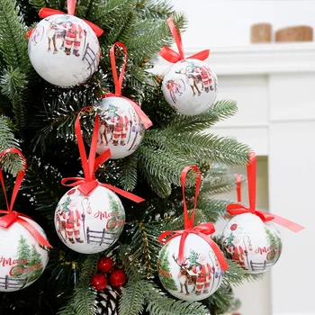 Weihnachtskugeln, Weihnachtsanhänger, Baumschmuck, mehrfarbige Kugeln, Zuhause, Party, Dekorationen, Set