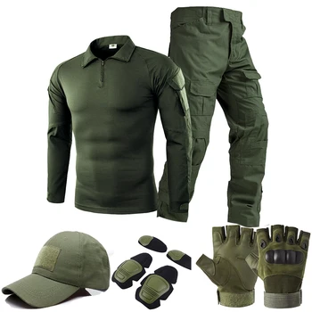 Taktische Uniform Anzüge Militär Outdoor Camouflage Anzug Jagd Shirts Hosen Fisch Training Airsoft Paintball