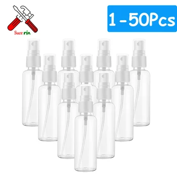100/60/30/10 ml Leere Nachfüllbare Flaschen Mini Klare Sprühflaschen Kunststoff Parfüm Zerstäuber Tragbare