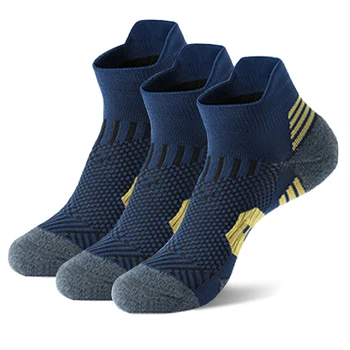 3 paar Professionelle Fitness Sport Socken Handtuch Unten Nicht-Slip Lauf Socken Männer Frauen Kurze Schnell