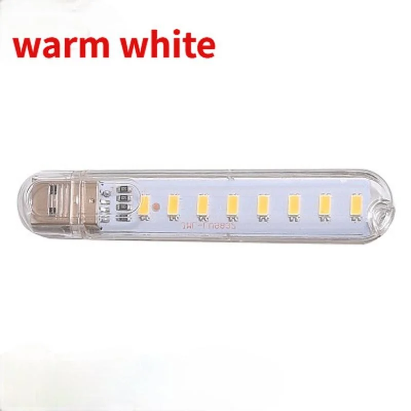 Mini USB LED Lampe 5 V mit 8 LEDs, für Camping, Laptop und – Bild 2