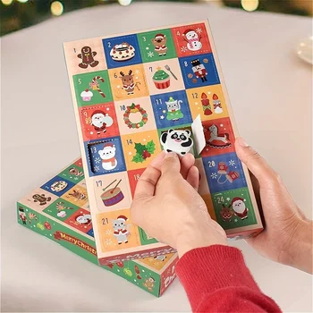 Weihnachts-Adventskalender zum Befüllen, DIY-Adventskalender-Boxen, 24 leere, befüllbare