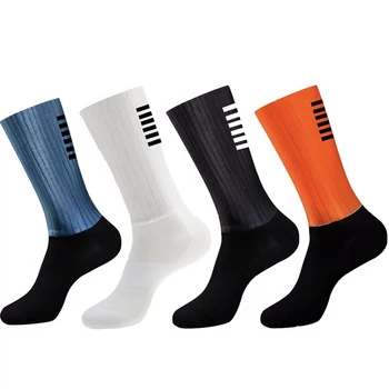 Silikon Radfahren Aero Socken Anti Socken Slip Männer Fahrrad Sport Laufen Fahrrad Socken