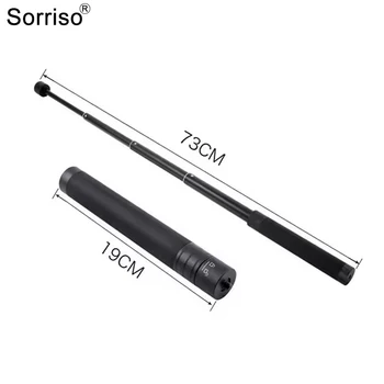 73 cm Teleskop Selfie Stick Handheld Verlängerung Stange für 3 achsen Gimbal Stabilisator Vlogging Kit Telefon