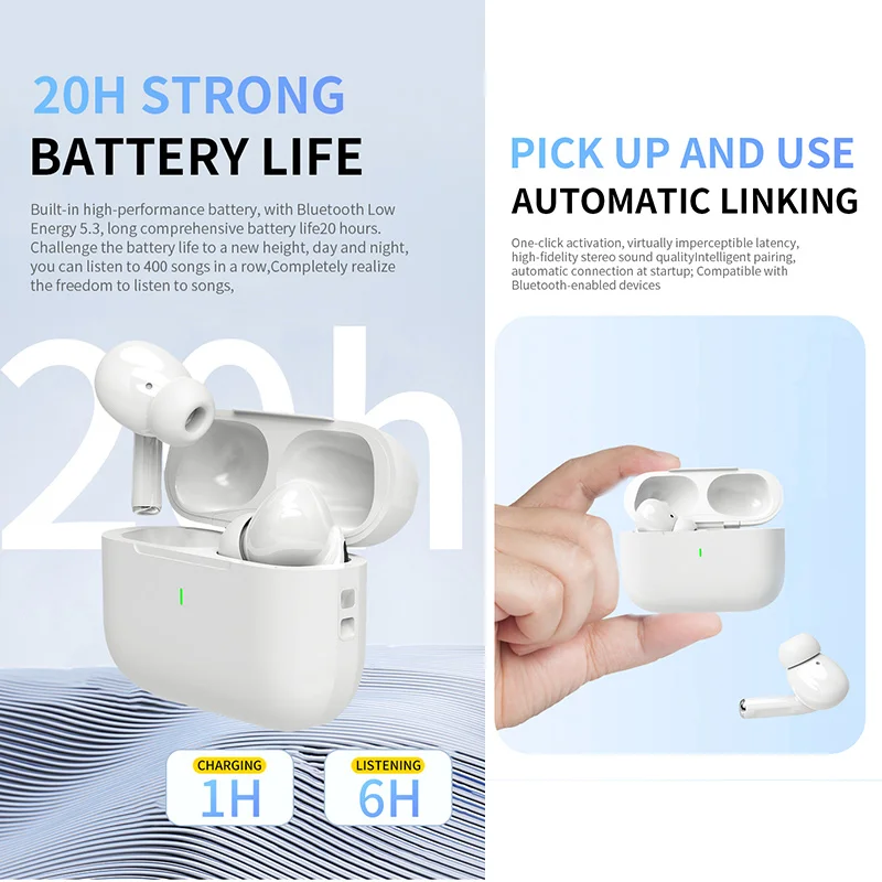 2025 Air Pro Drahtlose Bluetooth Kopfhörer TWS Headset HiFi – Bild 5