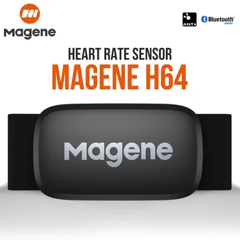 Magene H64 Herzfrequenzsensor Dual Mode ANT Bluetooth mit Brustgurt Fahrradcomputer Fahrrad für Wahoo Garmin