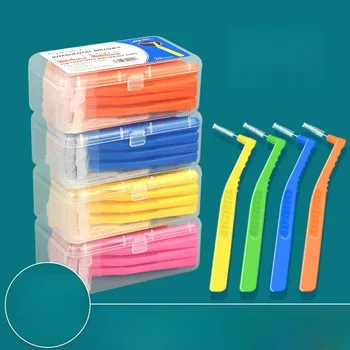 Interdentalbürsten-Reiniger für die Zahnzwischenraumreinigung, Mundhygiene-Winkelbürsten (20 Stück)