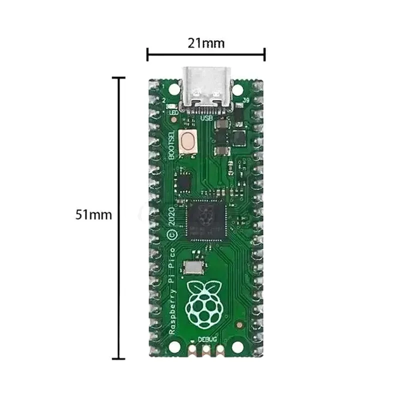 Raspberry Pi Pico Board RP2040 Dual-Core 264 KB – Bild 2