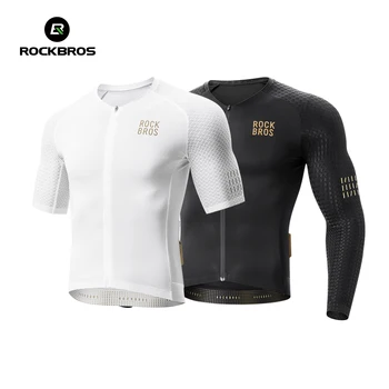 ROCKBROS Sommer Rad trikot Kurzarmhemd leichte reflektierende hochela tische atmungsaktive Trikot Männer MTB