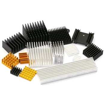 Aluminium-Kühlkörper für Elektronik-IC-Chips, RAM, MOS, Dynatron, Raspberry Pi Kühlung mit Wärmeleitband
