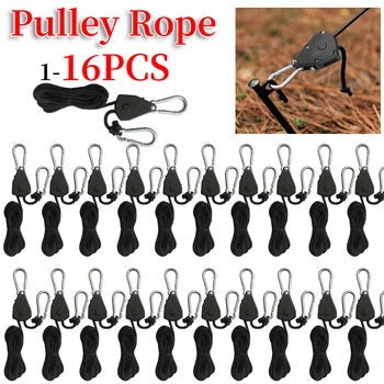 2m Camping Zelt Seils panner Lanyard hängende Markisen spanner Ratschen bügel Riemens cheibe Hub rolle Haken
