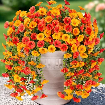 Künstliche Blumenranke „Morgenblüte“ für Hochzeitskränze, Heimdekoration, Valentinstagsdeko, Garten
