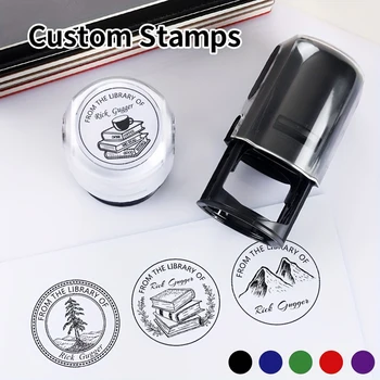 Individueller Selbstfärbender Stempel mit Eigenem Logo, Fotosensitive Tinte / Gummistempel, Personalisieren