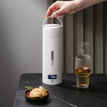 Reise-Elektro-Wasserkocher, schnell kochend, tragbar, Baby-Milchwärmer, 304 Edelstahl-Thermo-Wasserkocher