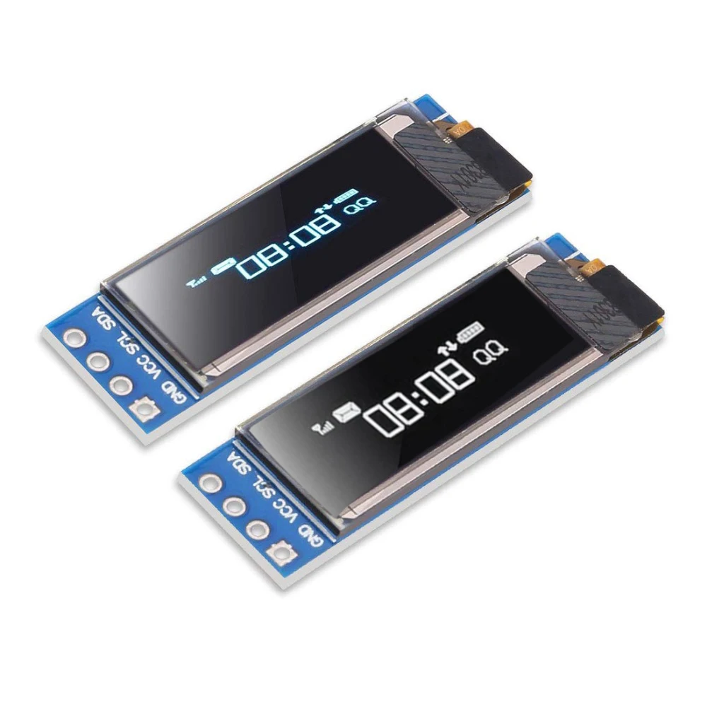 0,91 Zoll 6Pin IIC I2C SPI Schnittstelle OLED Weiß LCD – Bild 6