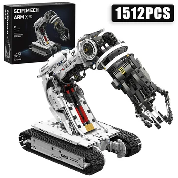 Technischer 1512-Teiliger Science-Fiction-Programmierbarer Roboterarm Baukasten High-Tech-Technik