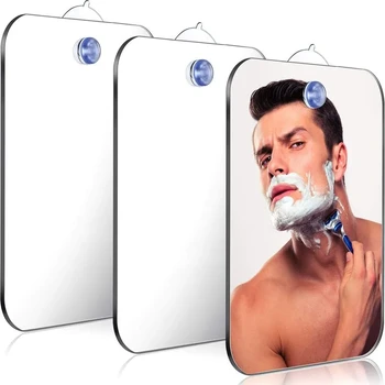 Acryl Spiegel Mit Wand Saug Dusche Spiegel Für Mann Rasieren Frauen Make-Up Tragbare Reise Bad Zubehör