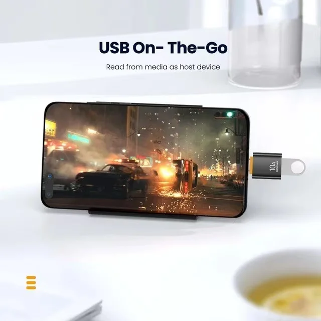 10A/6AUSB A zu USB C OTG Adapter Typ C zu USB Konverter USB – Bild 5