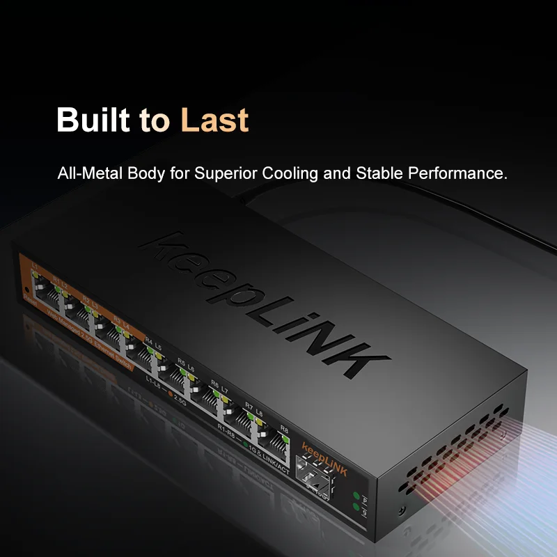 KeepLiNK 2,5 GB verwalteter Switch mit 8-Port 2,5 GB Ethernet – Bild 2