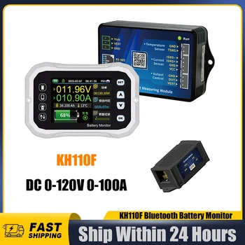 Batteriemonitor Bluetooth KH110F DC 0-120V 100A Batterietester Spannung Strom VA Batterie Coulomb Meter
