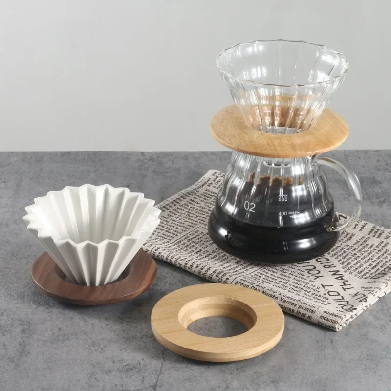 Kaffeefilterständer, langlebiges Holz für Origami – Bild 2