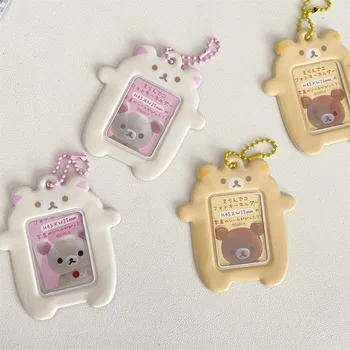 Kawaii-Cartoon-Bär im japanischen Stil, Fotokartenhalter, Schlüsselanhänger, süßer Bär