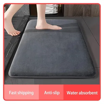 Super Saugfähige Bodenmatte, Super Saugfähige Badematte, Super Rutschfeste Korallenvelours Badezimmermatte