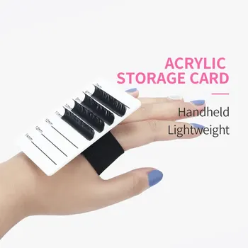 7-14mm Acryl Wimpern Verlängerung Organizer Palette Falsche Wimpern Stehen Fliesen Palette Halter