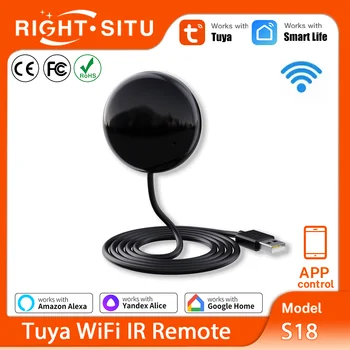 Tuya WiFi IR Fernbedienung für Smart Home Automation Fernbedienung Universelles Infrarotgerät Arbeitet