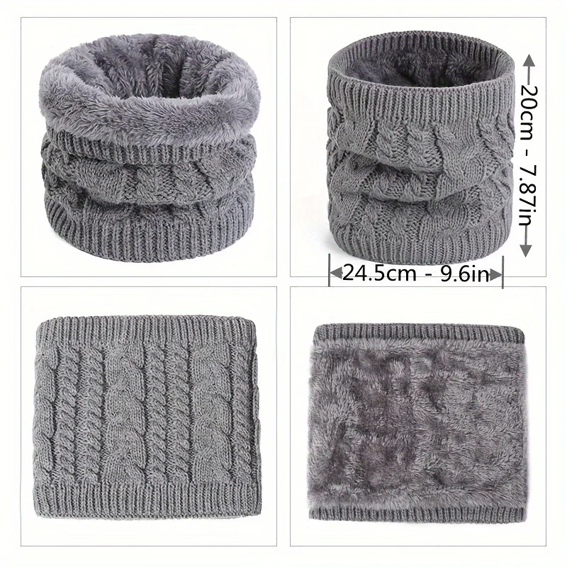 Modischer warmer Halsschal aus Polyesterfaser, geeignet für – Bild 4