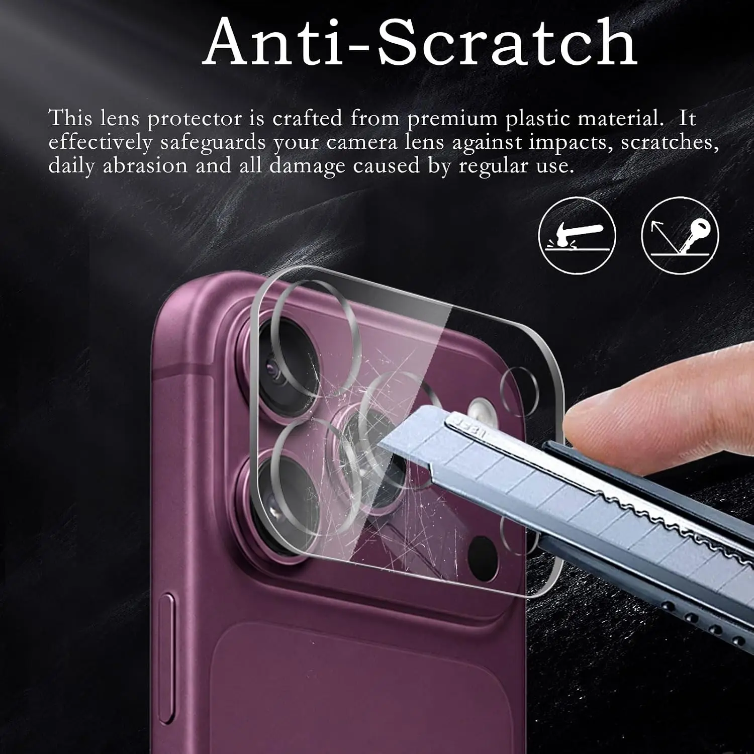 Kameraobjektivschutz aus gehärtetem Glas für iPhone 17 Pro – Bild 3