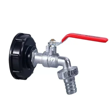 Langlebig IBC Tank Wasserhahn Adapter S60 * 6 Grob Gewinde auf 1/2'' 3/4'' Stecker Ersatz ventil Garten Hause